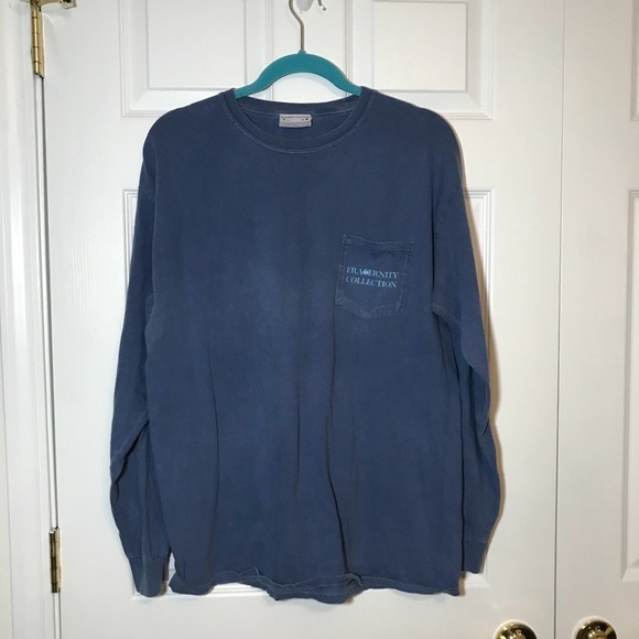 Fraternity Collection Long Sleeved Pocket Tee - Picture 1 of 4